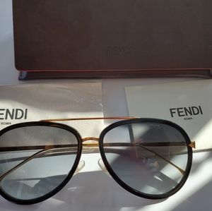 Authentic Fendi Aviator Sunglasses